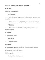 1Tiết 37 – 38: PHƯƠNG PHÁP QUY NẠP TOÁN HỌC pps