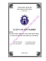 Ứng dụng HDTV trên nền công nghệ truyền hình kỹ thuật số mặt đất DVB thông qua mô phỏng