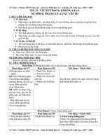 Giáo Án Hình Học 11 – VÉCTƠ TRONG KHÔNG GIAN. SỰ ĐỒNG PHẲNG CỦA CÁC VÉCTƠ docx