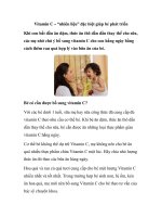 Vitamin C – “nhiên liệu” đặc biệt giúp bé phát triển pdf