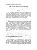 Báo cáo nghiên cứu khoa học đề tài 