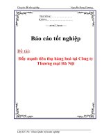 Đẩy mạnh tiêu thụ hàng hoá tại Công ty Thương mại ppsx