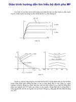 Giáo trình hướng dẫn tìm hiểu bộ định pha MF phần 1 pot