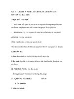 §. Bài 10. Ý NGHĨA CỦA BẢNG TUẦN HOÀN CÁC NGUYÊN TỐ HOÁ HỌC potx