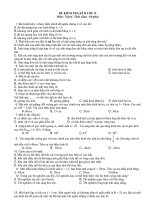 ĐỀ KIỂM TRA KÌ II LỚP 12 Môn : Vật lý docx