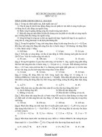 ĐỀ THI THỬ ĐẠI HỌC NĂM 2011 MÔN VẬT LÍ pot