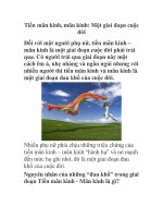 Tiền mãn kinh, mãn kinh: Một giai đoạn cuộc đời potx