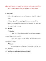 Vật lý 12 Phân ban: BÀI 9 : HỢP LỰC CỦA CÁC LỰC SONG SONG – NGẪU LỰC CÂN BẰNG CỦA VẬT RẮN DƯỚI TÁC DỤNG CỦA BA LỰC SONG SONG pptx