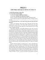 Tình hình hoạt động tại Công ty cổ phần Gas Petrolimex