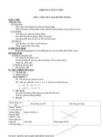 KHOẢNG CÁCH VÀ GÓC Tiết 2 : GÓC GIỮA HAI ĐƯỜNG THẲNG potx