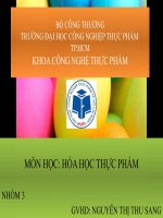 slide thuyết trình môn hóa học thực phẩm