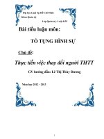 thực tiễn việc thay đổi người tiến hành tố tụng