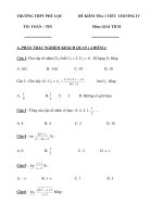 ĐỀ KIỂM TRA 1 TIẾT CHƯƠNG IV pdf