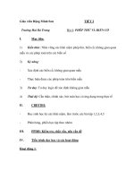 TIẾT 2 Bài 4: PHÉP THỬ VÀ BIẾN CỐ ppt