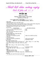 giáo án tuần 25 lớp 1