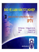 nâng cao chất lượng tín hiệu trong iptv pptx