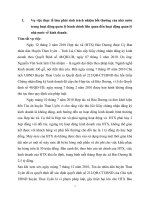 vụ việc thực tế làm phát sinh trách nhiệm bồi thường của nhà nước trong hoạt động quản lý hành chính liên quan đến hoạt động quản lý nhà nước về kinh doanh