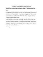 Những nơi trong nhà dễ xảy ra tai nạn cho trẻ pdf