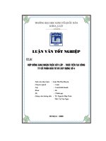 Hợp đồng giao nhận thầu xây lắp  thực tiễn tại công ty cổ phần đầu tư và xây dựng số 4