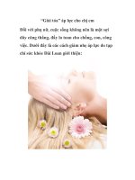 “Giải tỏa” áp lực cho chị em pot