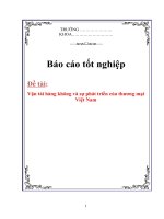 Luận văn: “Vận tải hàng không và sự phát triển của thương mại Việt Nam