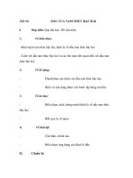 Tiết 56: DẤU CỦA TAM THỨC BẬC HAI pps