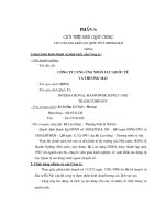 Tình hình hoạt động của công ty cung ứng nhân lực quốc tế và thương mại