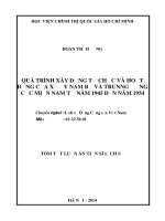 tóm tắt quá trình xây dựng tổ chức và hoạt động của xứ ủy nam bộ và trung ương cục miền nam từ năm 1945 đến năm 1954