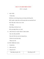 Giáo án Tin Học Văn Phòng: BÀI 17. CÁC KHÁI NIỆM CƠ BẢN docx