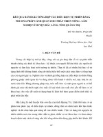 Báo cáo nghiên cứu khoa học đề tài 