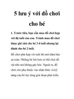 5 lưu ý với đồ chơi cho bé doc