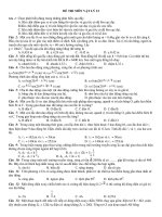 ĐỀ THI MÔN VẬT LÝ 12 potx