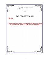 Luận văn: Một số giải pháp nhằm thúc đẩy hoạt động xuất khẩu hàng thủ công mỹ nghệ ở Công ty cổ phần SX XNK Lâm sản & Hàng TTCN pdf