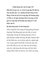 Tránh bỏng, hóc cho bé ngày Tết ppt