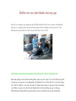 Kiểm tra sự vận hành của tay ga docx