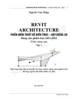 Thiết kế kiến trúc revit architecture nâng cao