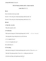 Tiết 28: Phương trình bậc nhất và bậc hai một ẩn Luyện Tập (Tiết 1/2) doc