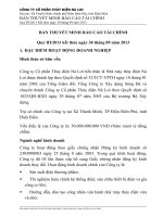 công ty cổ phần thủy điện nà lơi bản thuyết minh báo cáo tài chính quý iii năm 2013 kết thúc ngày 30 tháng 09 năm 2013