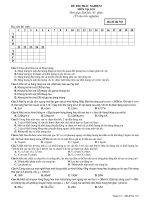 ĐỀ THI TRẮC NGHIỆM MÔN Vật lí 10 - Mã đề thi 765 ppt