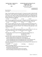 ĐỀ KIỂM TRA CHẤT LƯỢNG GIỮA KÌ I NĂM HỌC 2011 - 2012 MÔN : VẬT LÝ 12 - Mã đề thi 134 ppt