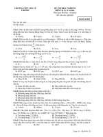 ĐỀ THI TRẮC NGHIỆM MÔN Vật Lý 12 cơ bản - Mã đề thi 863 pdf