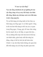 Vì sao vẹo cột sống? ppt