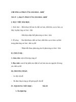 CHƯƠNG 4: PHẢN ỨNG OXI HOÁ - KHỬ pptx