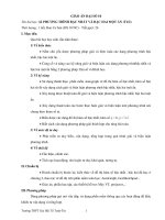 GIÁO ÁN ĐẠI SỐ 10 - PHƯƠNG TRÌNH BẬC NHẤT VÀ BẬC HAI MỘT ẨN pdf