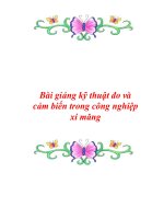 Bài giảng kỹ thuật đo và cảm biến trong công nghiệp xi măng pdf