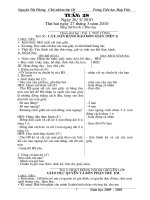 giáo án tuần 28 lớp 1