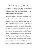 Bé có dấu hiệu dọa suy dinh dưỡng pptx