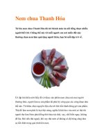 Nem chua Thanh Hóa docx