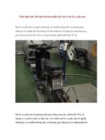 Giảm phát thải, tiết kiệm tiêu hao nhiên liệu của xe mô tô, xe gắn máy ppt