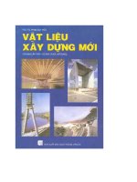 Giáo trình vật liệu xây dựng mới - Chương 1 pptx
